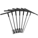DCMX 7PC T-Handle Wrench Set (8, 10, 12, 14, 17, 19mm + #2 Screwdriver)