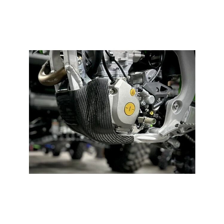 P3 Carbon Fiber Skid Plate KX250 / X 2025 - 2026 | NO Integrated Linka ...