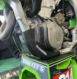 P3 Carbon Skid Plate KX450/X/SR 2024 - 2026 With NO Integrated Linkage Guard