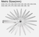 DCMX Metric Feeler Gauge Set (0.05–1.0mm, 20 Blade)
