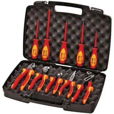 Knipex 10-Piece Pliers/Screwdriver Tool Set in Hard Case