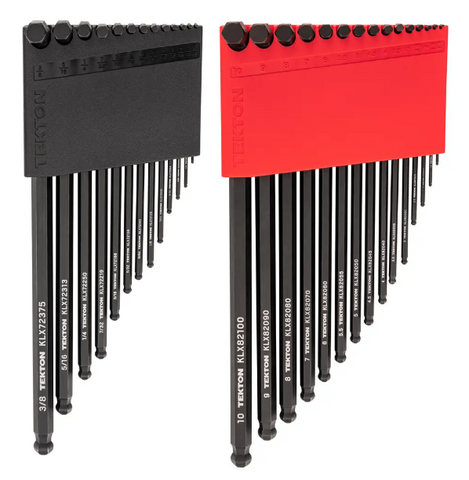 Tekton Ball End Hex L-Key Set with Holder, 28-Piece (0.050-3/8 in., 1.3-10 mm)