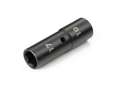 Tekton 1/2 Inch Drive 17 x 19 mm Thin Wall Impact Flip Socket