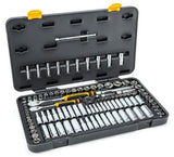 Gearwrench 3/8 & 1/4 Drive SAE/Metric 90-Tooth Ratchet and Socket Mechanics Tool Set (106-Piece)
