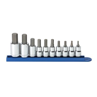 Gearwrench 10-Piece 3/8" and 1/2" Drive Metric Hex Bit Socket Set